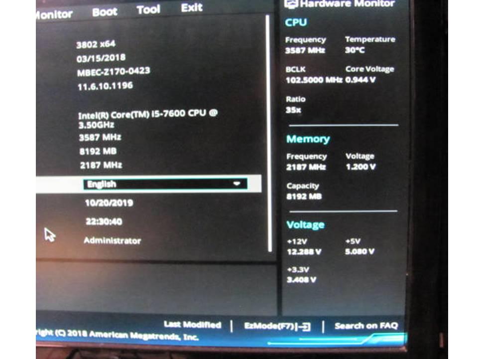 Core i5 7600-7th Gen (quad core), 3.5ghz NO OPERATING SYSTEM